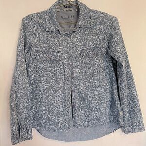 Guess Dalmatian Dot Button Up Shirt